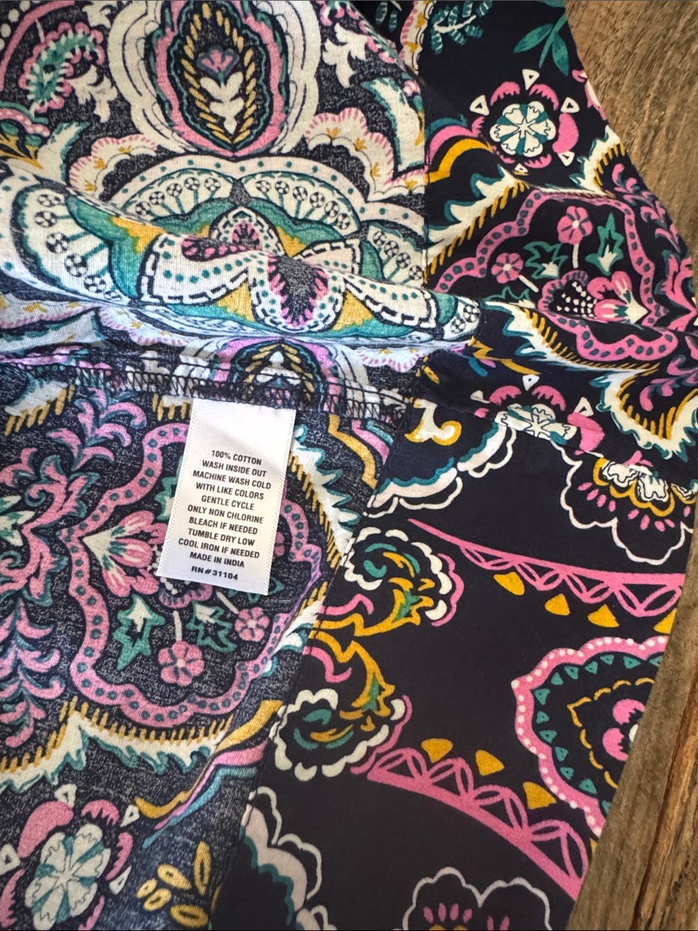 Crown & Ivy Puff Sleeve Ruffle Neck Paisley Printed Dress Size Large - Picture 9 of 11